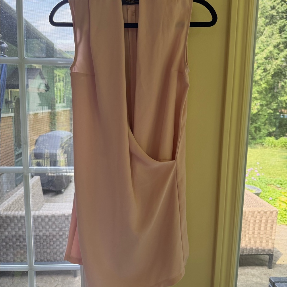 Elegant Pink Sleeveless Dress